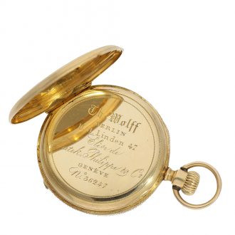 Swiss pocket watch with extract from the archives Circa 1869