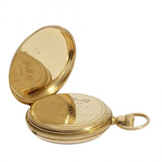 Swiss pocket watch with extract from the archives Circa 1869