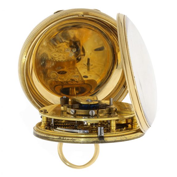 English 18 carat gold pocket chronometer with key Circa 1861 English 18 carat gold pocket chronometer with key Circa 1861