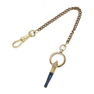 English 18 carat gold pocket chronometer with key Circa 1861