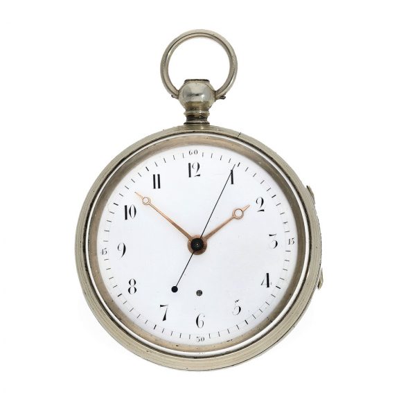 Danish silver plated half seconds chronometer Circa 1803