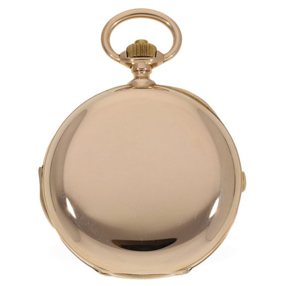 French 18 carat gold watch with eight complications Circa 1891 French 18 carat gold watch with eight complications Circa 1891