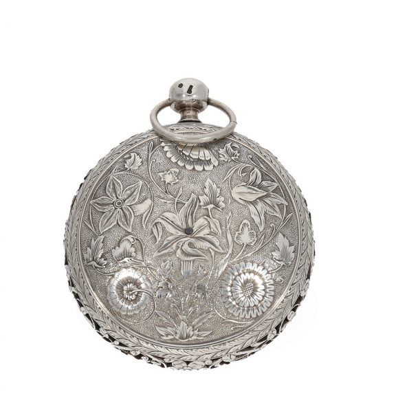 French silver early coach clock with self strike and alarm Circa 1660