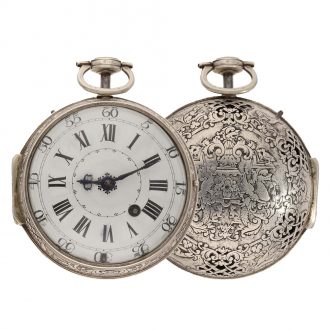 French magnificent silver repeating oignon watch Circa 1720 French magnificent silver repeating oignon watch Circa 1720