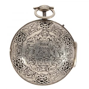 French magnificent silver repeating oignon watch Circa 1720