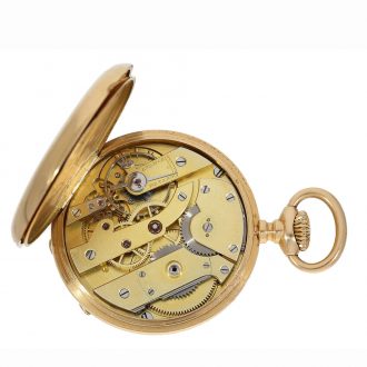 Swiss anchor chronometer with original box Circa 1886