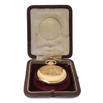 Swiss anchor chronometer with original box Circa 1886