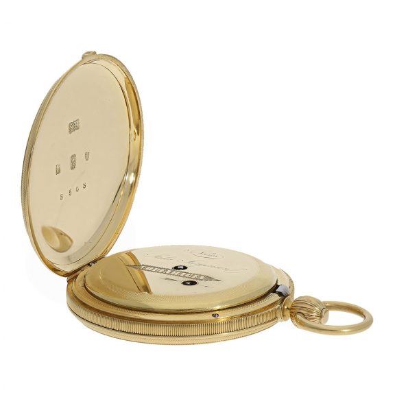 Danish 18 carat gold excellently preserved chronometer Circa 1860 Danish 18 carat gold excellently preserved chronometer Circa 1860