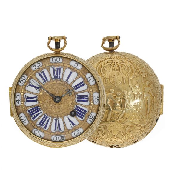 French 18K gold quarter repeating oignon watch Circa 1710 French 18K gold quarter repeating oignon watch Circa 1710