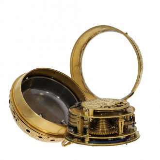 French 18K gold quarter repeating oignon watch Circa 1710 French 18K gold quarter repeating oignon watch Circa 1710