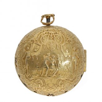 French 18K gold quarter repeating oignon watch Circa 1710 French 18K gold quarter repeating oignon watch Circa 1710