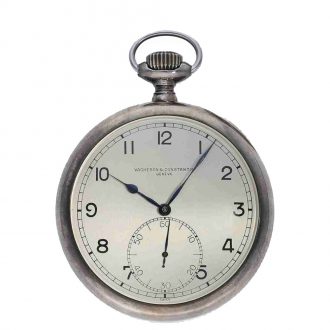 Swiss silver open faced fine deck chronometer Circa 1942
