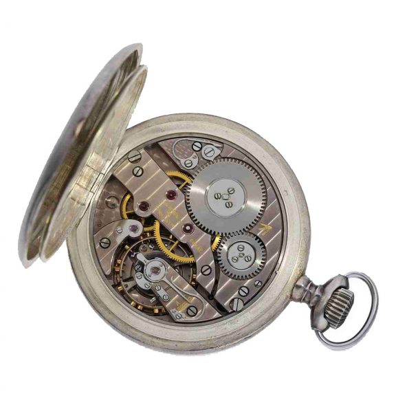 Swiss silver open faced fine deck chronometer Circa 1942 Swiss silver open faced fine deck chronometer Circa 1942