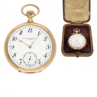Swiss pocket watch with original papers and original box Circa 1910