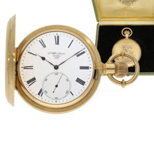 Danish 18 Carat gold watch with chronometer escapement Circa 1875