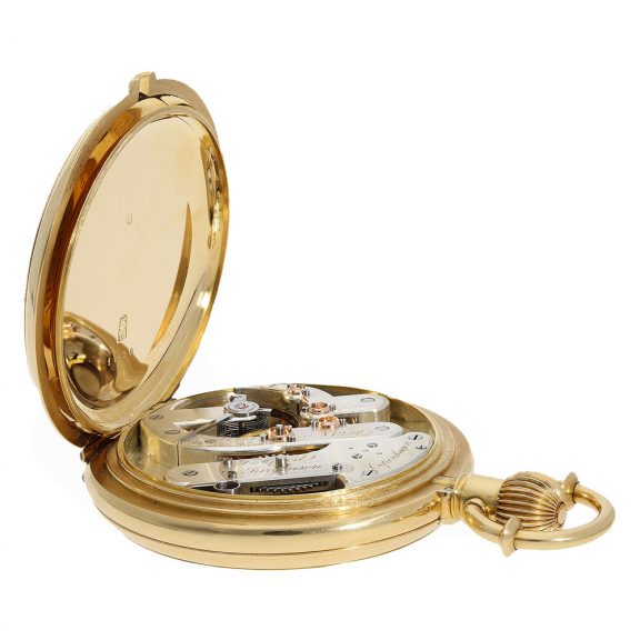 Danish 18 Carat gold watch with chronometer escapement Circa 1875 Danish 18 Carat gold watch with chronometer escapement Circa 1875