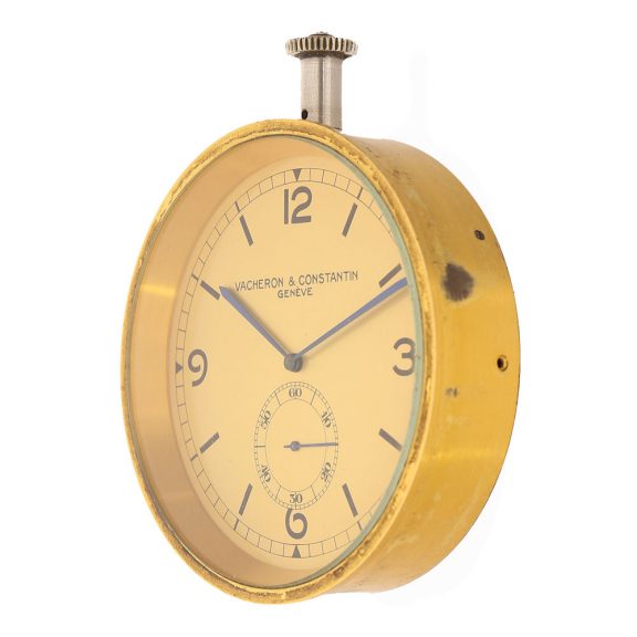 Fine Swiss unusual brass deck chronometer watch Circa 1940 Fine Swiss unusual brass deck chronometer watch Circa 1940