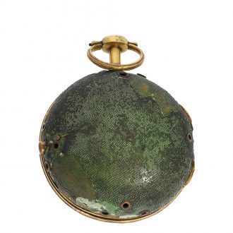 French brass early small coach cylinder clock Circa 1760 French brass early small coach cylinder clock Circa 1760