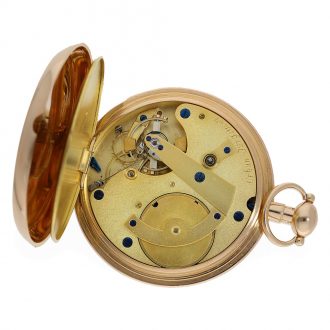 Danish 18 Carat pink gold watch with chronometer escapement Circa 1823