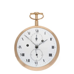 Belgian 18K gold Lépine watch with rare caliber and date Circa 1790