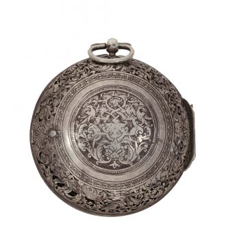 French silver early single handed pocket watch with alarm Circa 1660