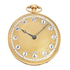 French gold verge watch with quarter repeater Circa 1800
