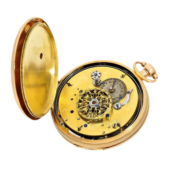French gold verge watch with quarter repeater Circa 1800 French gold verge watch with quarter repeater Circa 1800