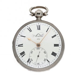 English silver historically interesting early chronometer Circa 1816
