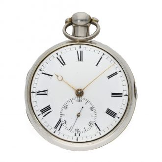 English silver pocket watch with chronometer escapement Circa 1803