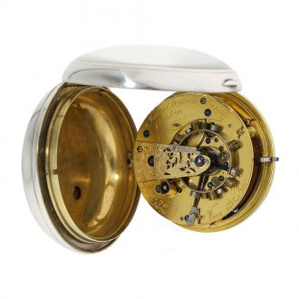 English silver pocket watch with chronometer escapement Circa 1803