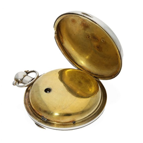 English silver pocket watch with chronometer escapement Circa 1803 English silver pocket watch with chronometer escapement Circa 1803
