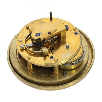 English brass watch with spring detent chronometer escapement Circa 1820