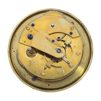 English brass watch with spring detent chronometer escapement Circa 1820