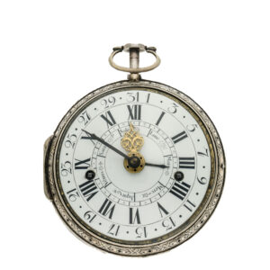 French silver important museum quality coach clock with alarm Circa 1770