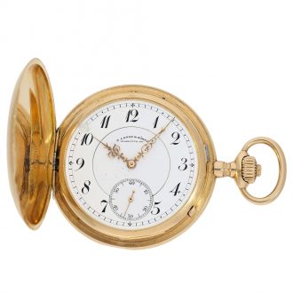 German gold hunting case pocket watch Circa 1915