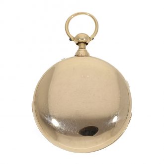 English 18 Carat pink gold deck watch with half quarter repeater Circa 1815
