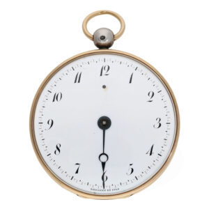 French silver open faced souscription watch with certificate Circa 1824