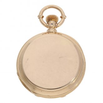 Heavy German 18K gold hunting cased pocket w