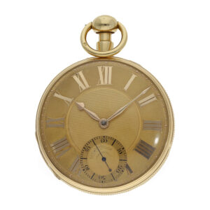 Early English gold watch with duplex escapement Circa 1823