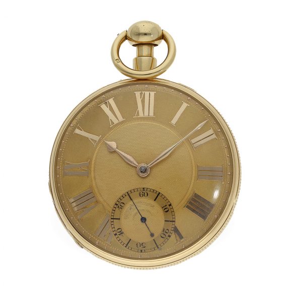 Early English gold watch with duplex escapement Circa 1823