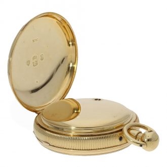 Early English gold watch with duplex escapement Circa 1823