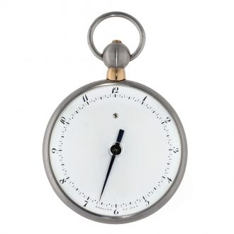 French gold and steel souscription watch with cylinder escapement Circa 1813