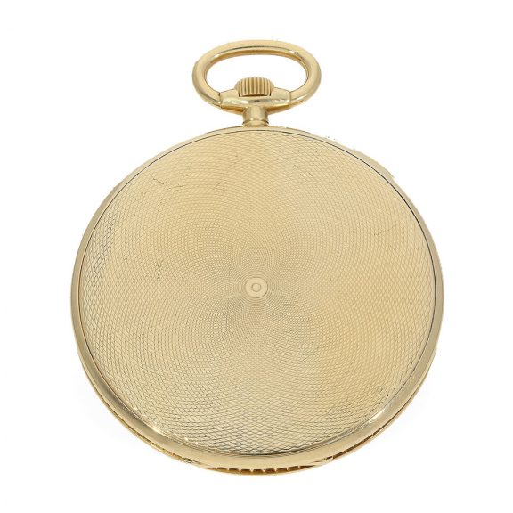 French 18 Carat gold thin observatory deck chronometer Circa 1900 French 18 Carat gold thin observatory deck chronometer Circa 1900