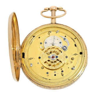French gold erotic figured automaton pocket watch Circa 1820