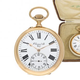 Swiss 18 Carat pink gold pocket chronometer Circa 1905 Swiss 18 Carat pink gold pocket chronometer Circa 1905