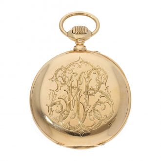 Swiss 18 Carat pink gold pocket chronometer Circa 1905 Swiss 18 Carat pink gold pocket chronometer Circa 1905