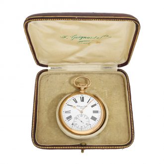 Swiss 18 Carat pink gold pocket chronometer Circa 1905 Swiss 18 Carat pink gold pocket chronometer Circa 1905
