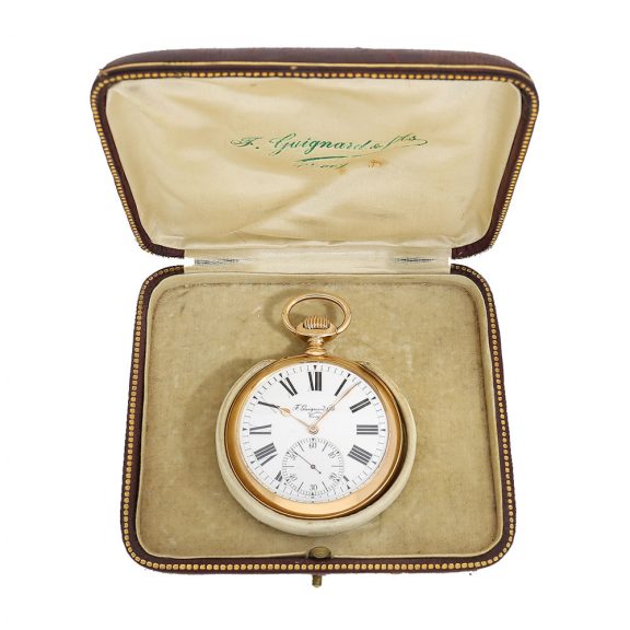 Swiss 18 Carat pink gold pocket chronometer Circa 1905 Swiss 18 Carat pink gold pocket chronometer Circa 1905