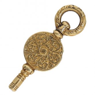 Swiss 18 carat gold and enamel verge pendant watch Circa 1800