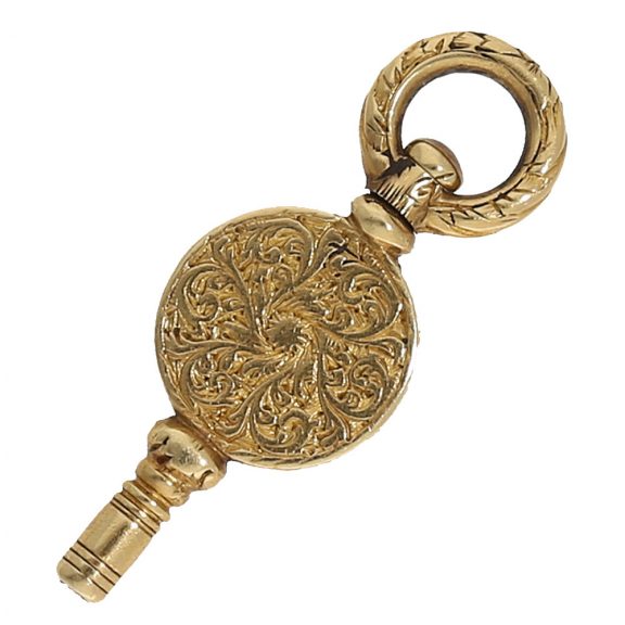 Swiss 18 carat gold and enamel verge pendant watch Circa 1800 Swiss 18 carat gold and enamel verge pendant watch Circa 1800